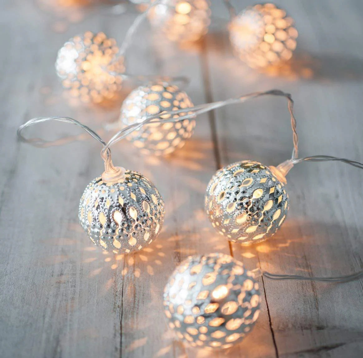 Wasserdichte Solar Lichterkette im Marokkanischen Stil – Ideal für Garten und Terrasse