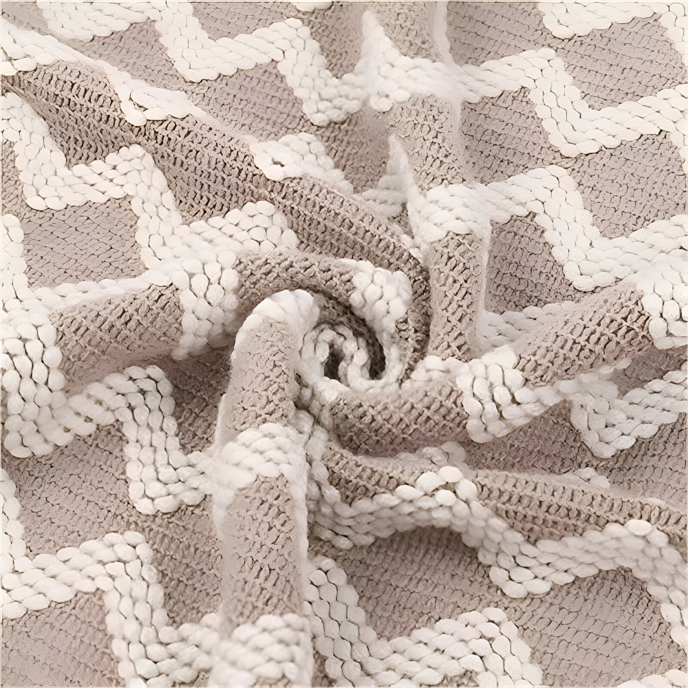 Wavi Plaid - Bohemian Kuschelige Geometrische Strickfleecedecke