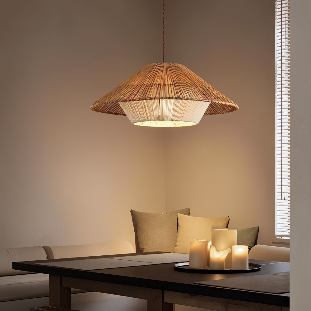WillowStil Pendelleuchte - Japanisch Inspirierte Dekoration Wabi Sabi Hängelampe