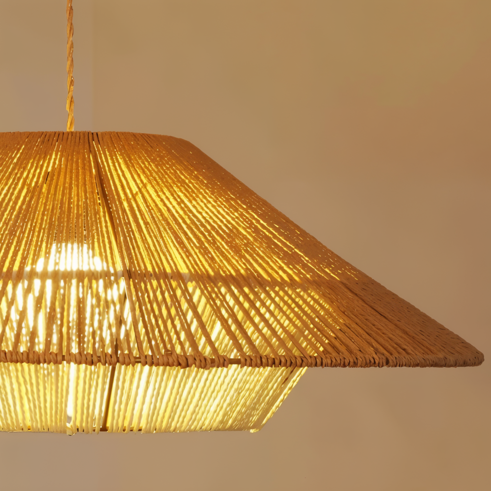 WillowStil Pendelleuchte - Japanisch Inspirierte Dekoration Wabi Sabi Hängelampe