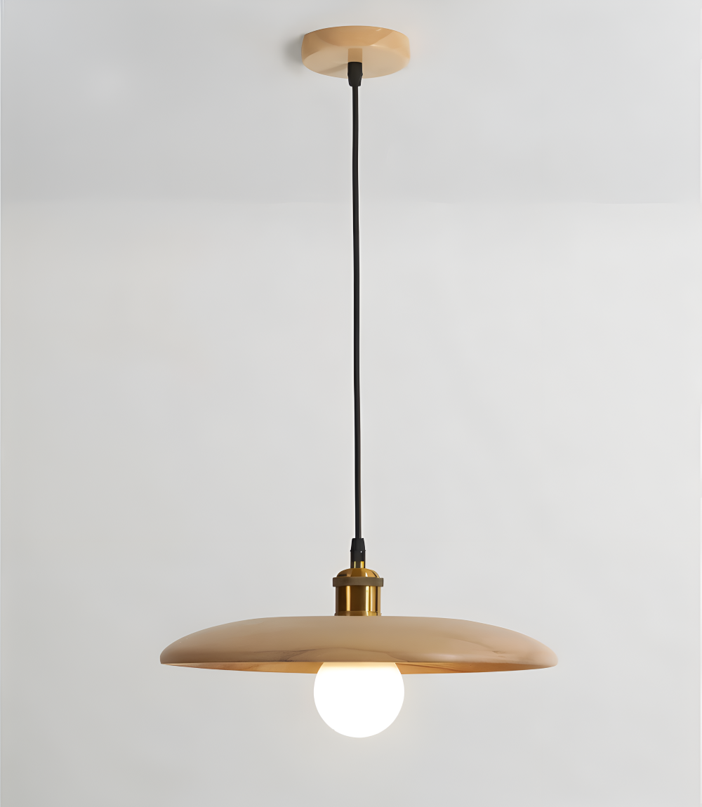 WooDisk Pendelleuchte - Untertasse Leuchte Pendel - Hängelampe aus Holz