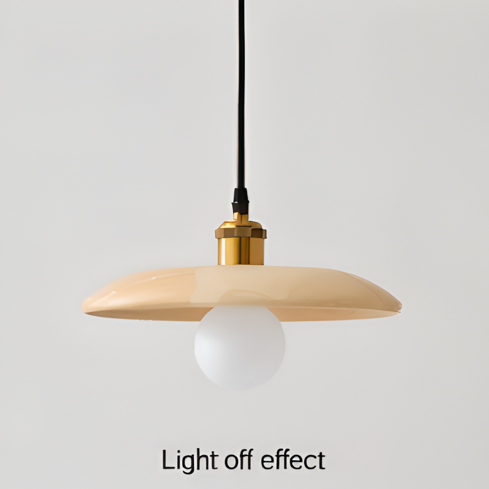 WooDisk Pendelleuchte - Untertasse Leuchte Pendel - Hängelampe aus Holz