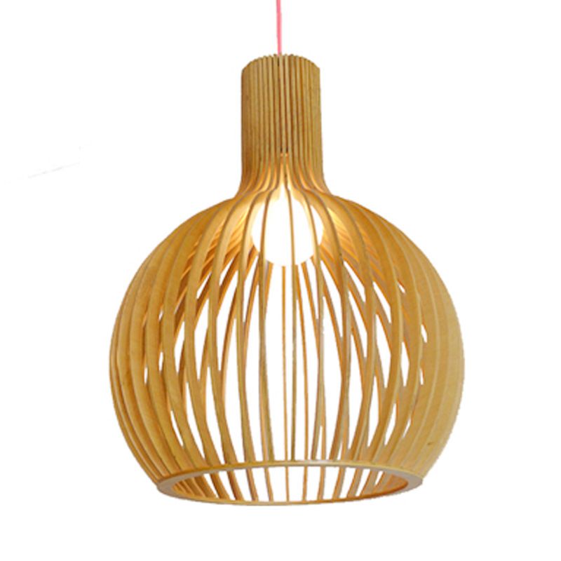 Nordic Wood – LED Deckenleuchte Wohnzimmer aus Holz – Vintage Deckenlampe rustikal