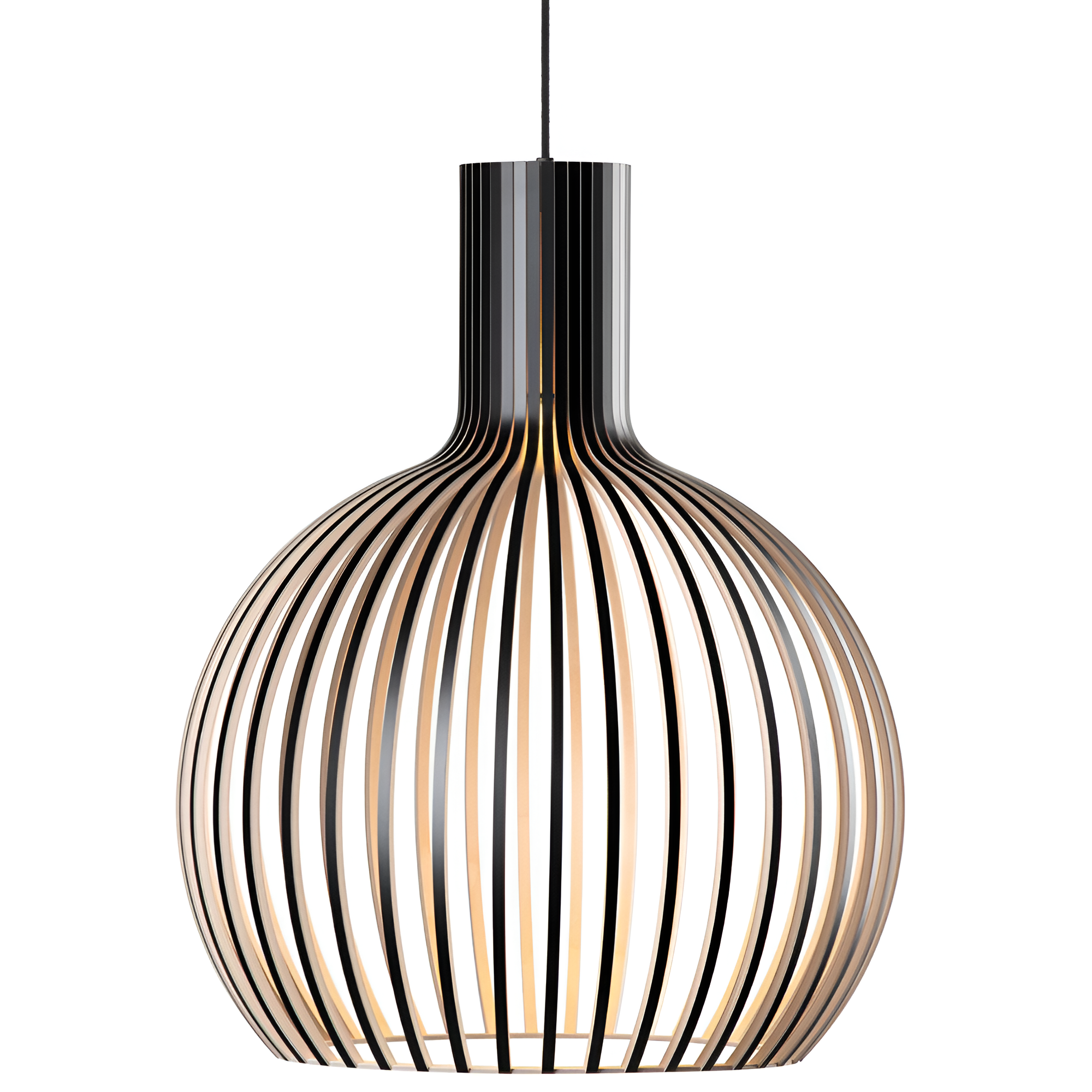 Nordic Wood – LED Deckenleuchte Wohnzimmer aus Holz – Vintage Deckenlampe rustikal