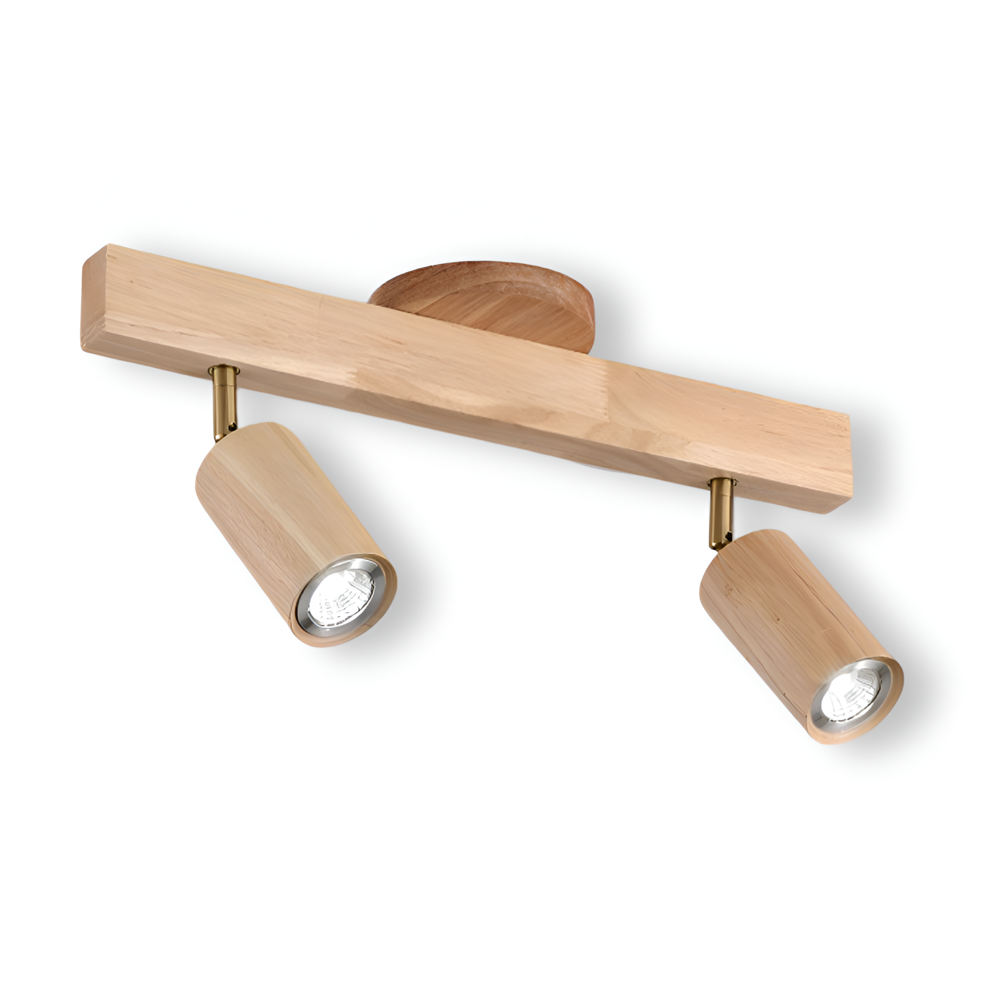 Woodsy Deckenleuchte - Zylindrischer Holzstrahler - Einstellbare LED Beleuchtung
