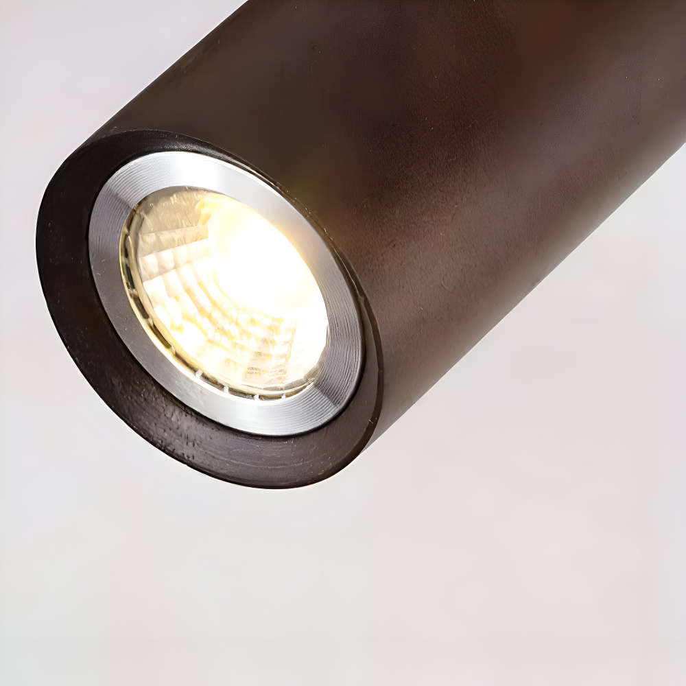Woodsy Deckenleuchte - Zylindrischer Holzstrahler - Einstellbare LED Beleuchtung