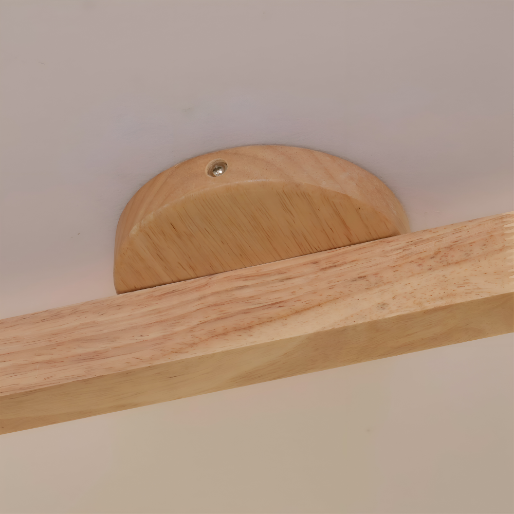 Woodsy Deckenleuchte - Zylindrischer Holzstrahler - Einstellbare LED Beleuchtung