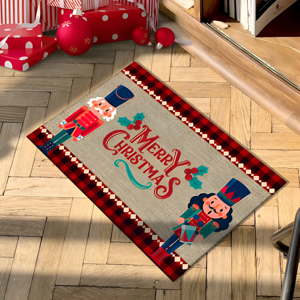 XMerry Türmatte - Dekorative Rutschfeste Nussknacker Christmas Eingangsmatte