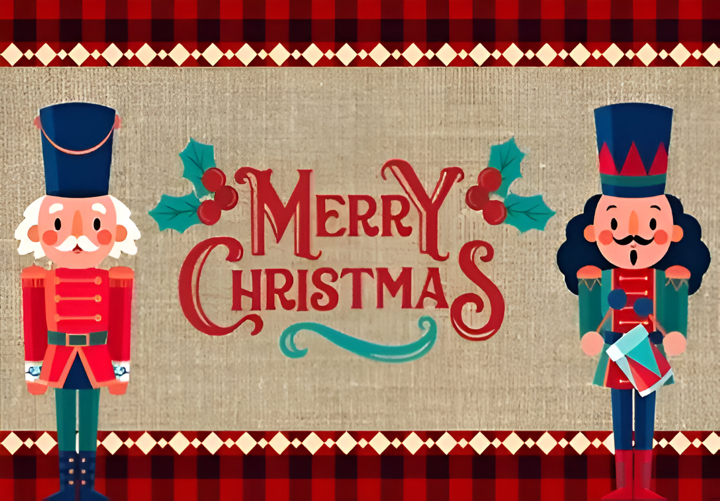 XMerry Türmatte - Dekorative Rutschfeste Nussknacker Christmas Eingangsmatte