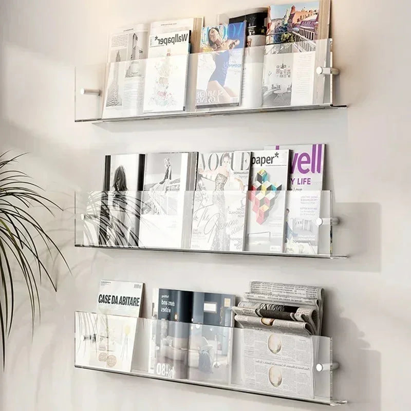 Yara Wandregal Weiß | Modernes PVC, Platzsparendes Design für Bücher und mehr 13