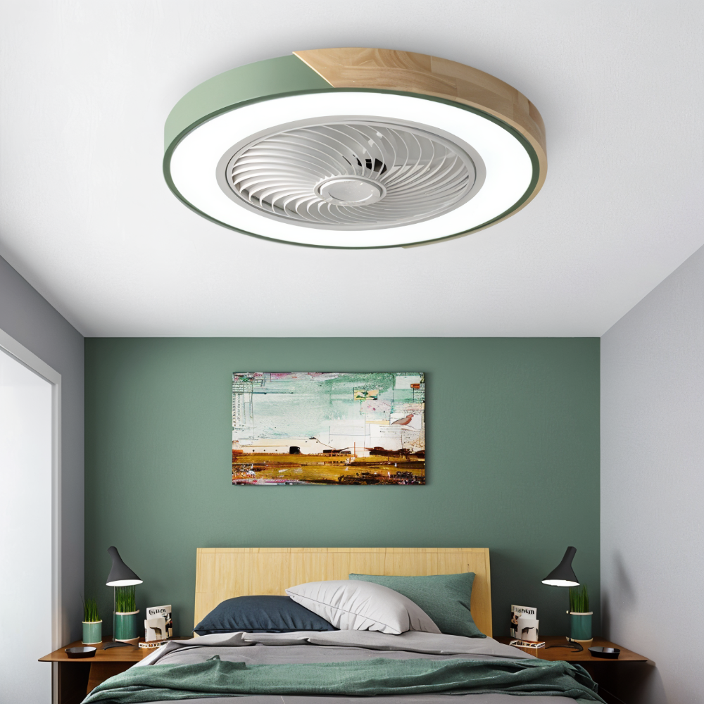 ZenAir Deckenventilator - Runder quadratischer Deckenventilator - Smart Ceiling Ventilation