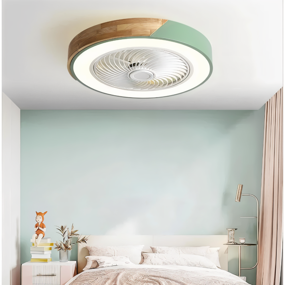 ZenAir Deckenventilator - Runder quadratischer Deckenventilator - Smart Ceiling Ventilation