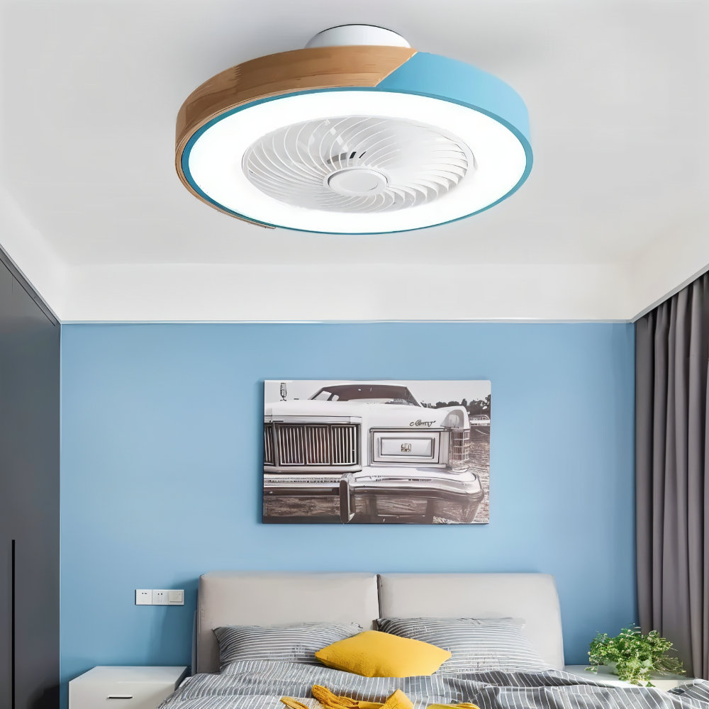 ZenAir Deckenventilator - Runder quadratischer Deckenventilator - Smart Ceiling Ventilation