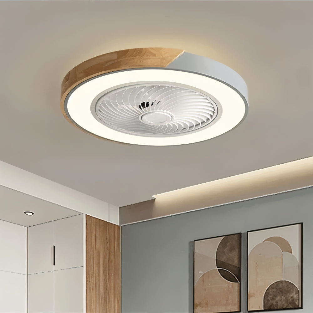 ZenAir Deckenventilator - Runder quadratischer Deckenventilator - Smart Ceiling Ventilation