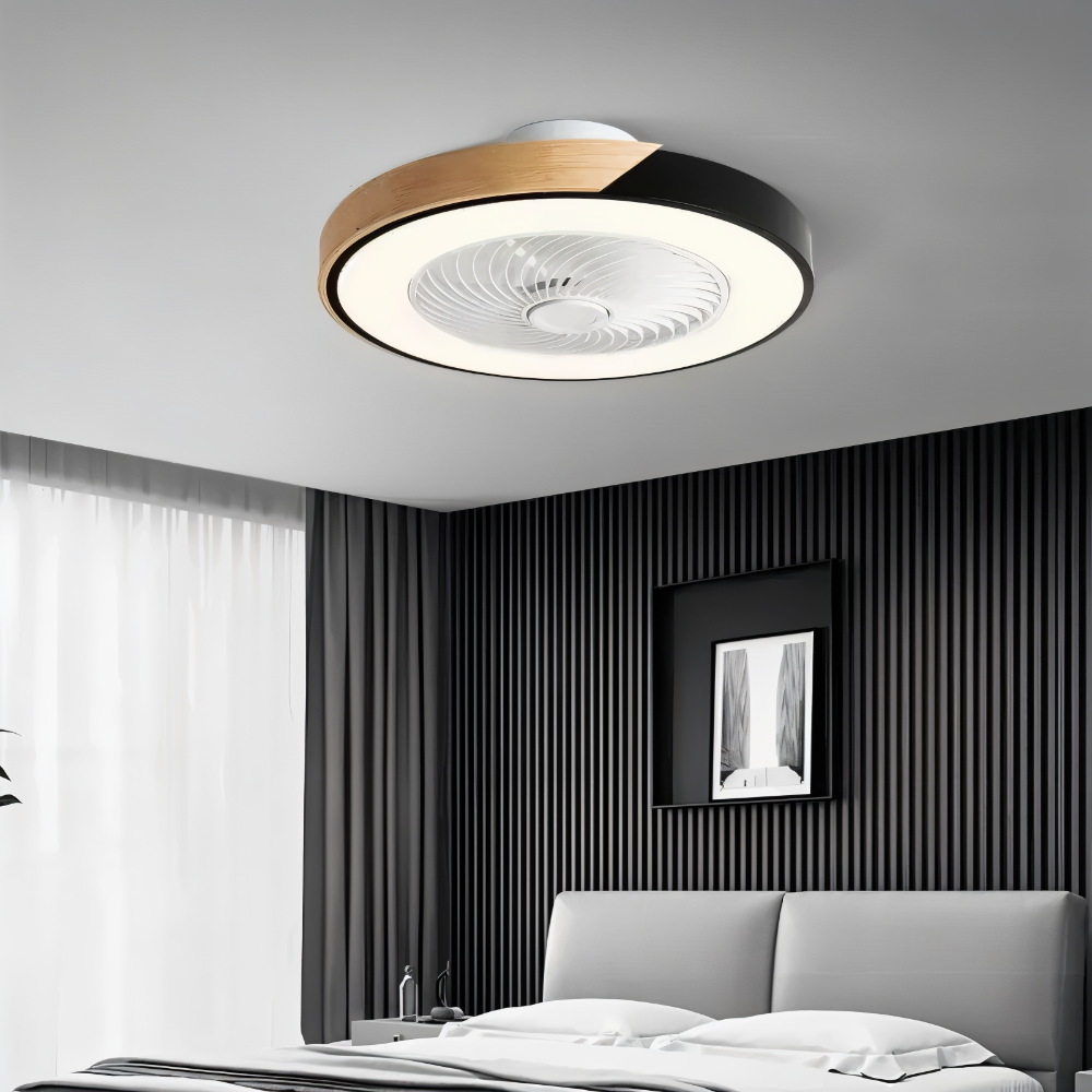 ZenAir Deckenventilator - Runder quadratischer Deckenventilator - Smart Ceiling Ventilation