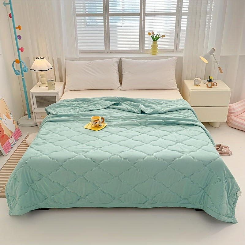 Leichte Sommerdecke – Atmungsaktive Kühldecke mit Steppdesign für Bett, Sofa & Wohnheim
