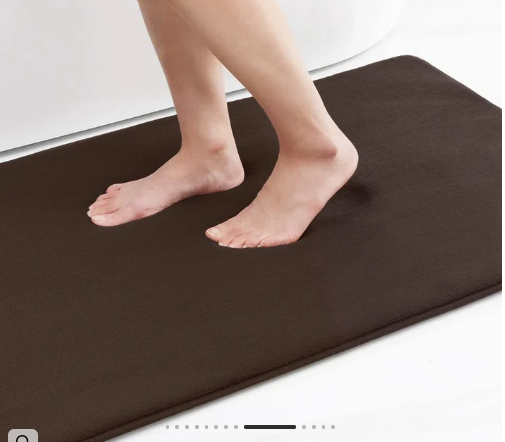 Lieferantenfoto der glatten Badematte in Braun