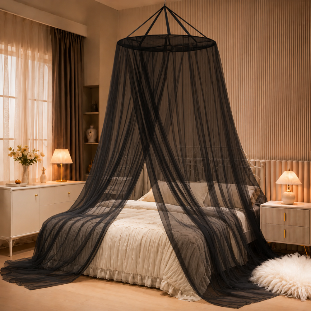 Prinzessin Betthimmel für Kinderzimmer – Dekorativer Moskitonetz Baldachin für Bett & Spielecke