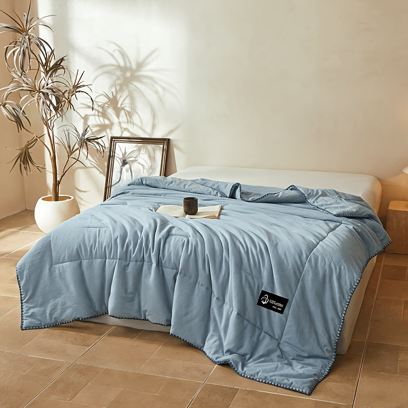 Leichte Sommerdecke – Atmungsaktive gesteppte Bettdecke, weiche Schlafdecke für Schlafzimmer, Sofa & Gästezimmer