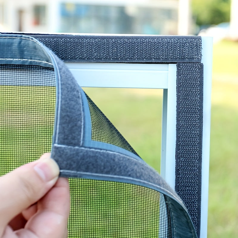 Selbstklebendes Fliegengitter für Fenster – Zuschneidbares Moskitonetz mit Klettband gegen Insekten