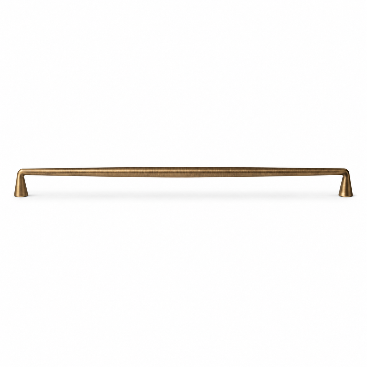 Schlanker Möbelgriff in Messingoptik mit Lochabstand 320 mm