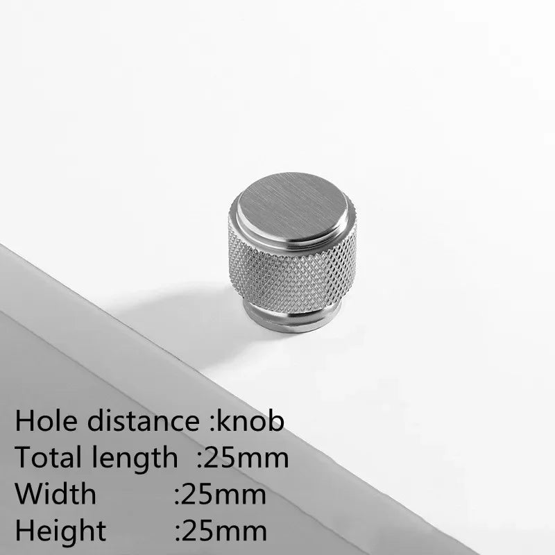 Maßzeichnung Möbelknopf Zylinder mit Ring Ø 2,5 cm x 2,5 cm in Silber (Lieferantenbild)