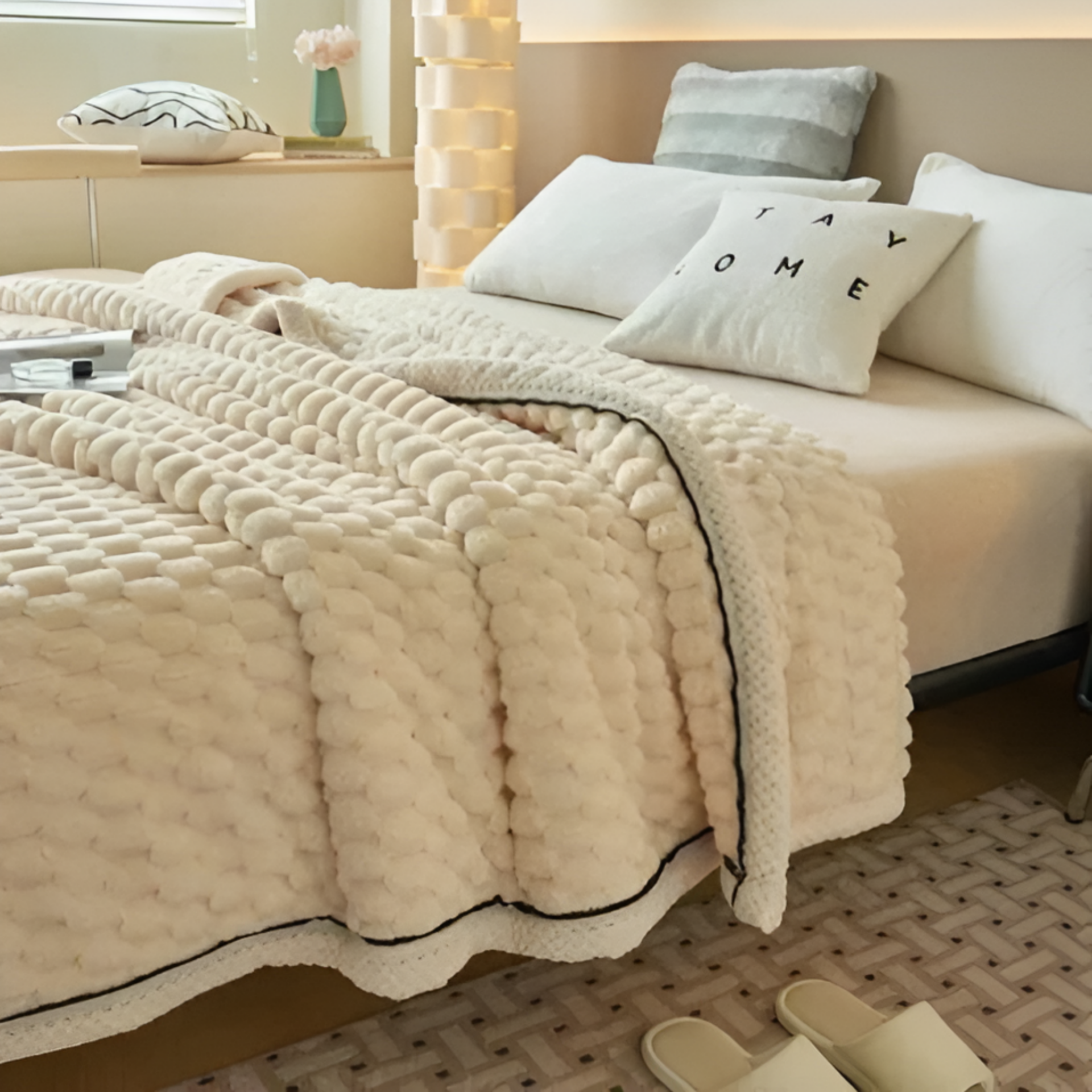 FleeceDream Premium Plüsch-Fleecedecke - warm und bequem für Couch, Bett und Reise
