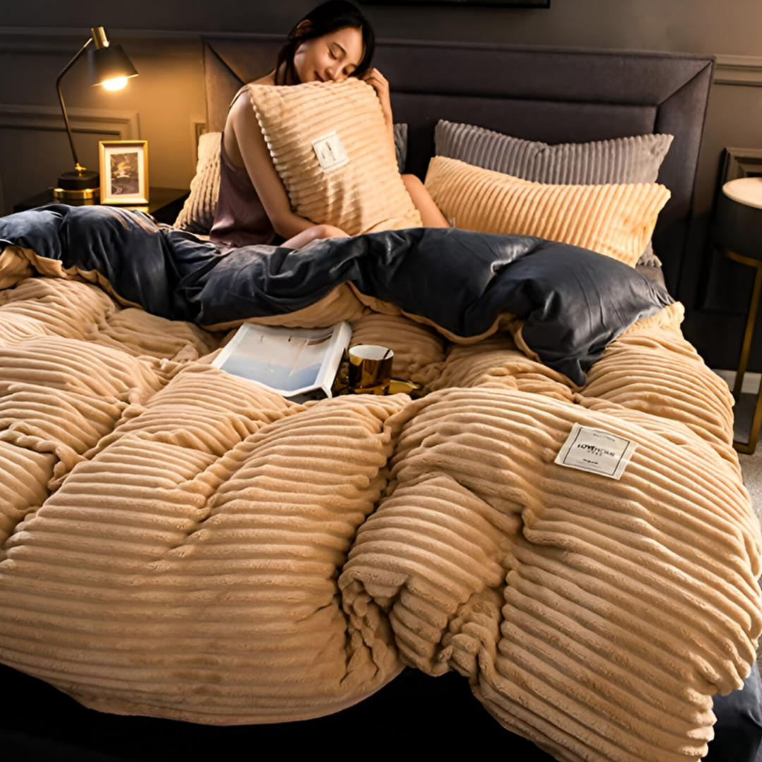 CozyComforter - Flauschiger Bettbezug, der das ganze Jahr über für ultimativen Luxus im Bett verwendet werden kann