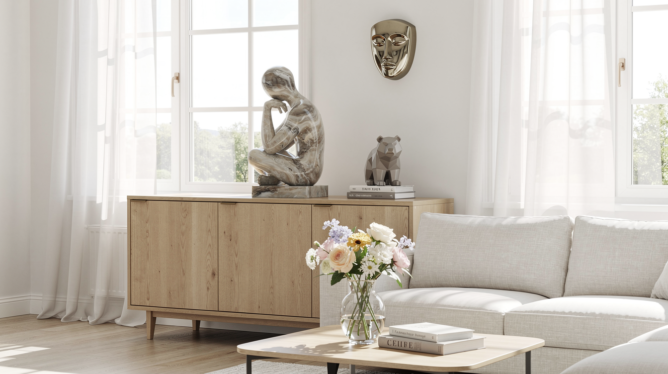 Deko Figuren fürs Wohnzimmer: 5 Ideen für mehr Stil und Persönlichkeit