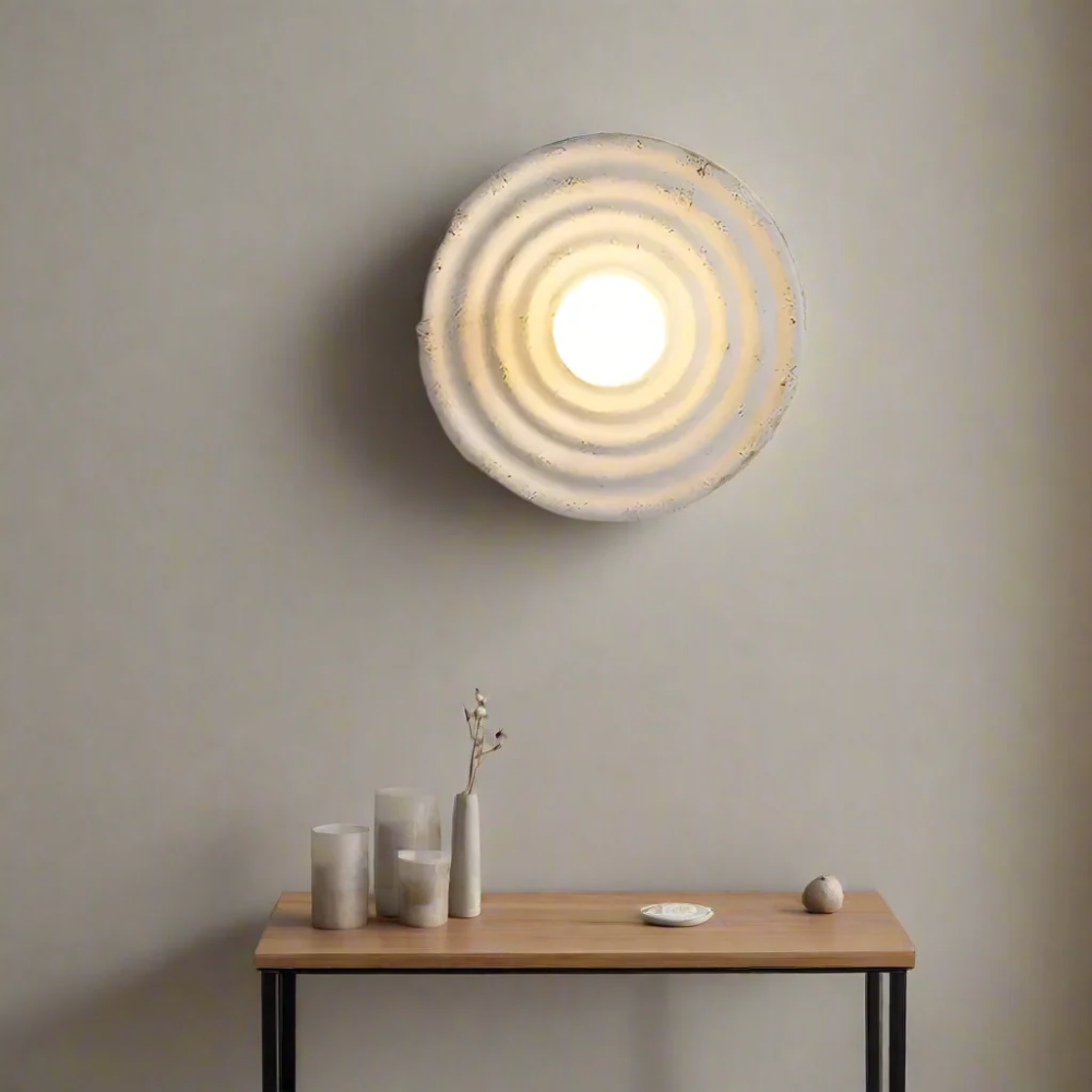 Moderne Runde Designer Wandleuchte - Dekorative Akzentleuchte für Flur & Wohnzimmer