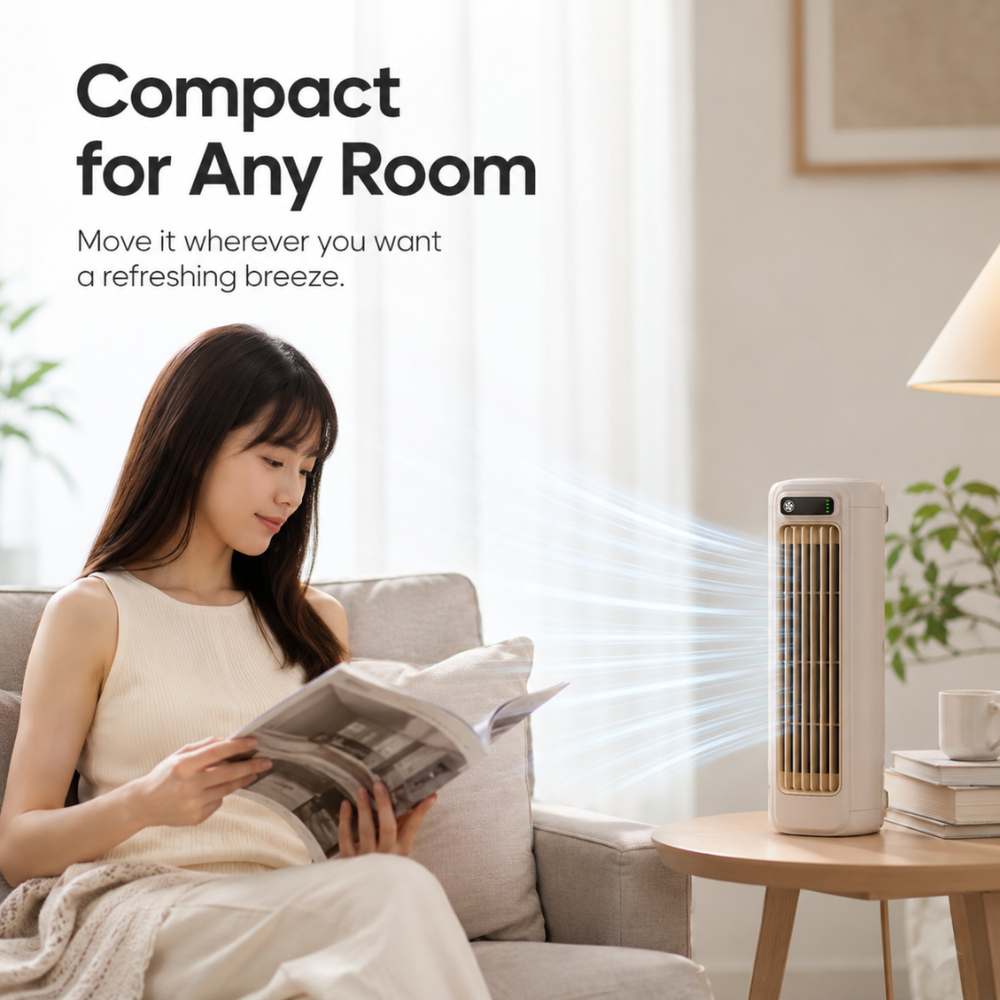 Leiser USB Tischventilator mit Akku Wandhalterung 3 Geschwindigkeiten LED Anzeige für Büro Schlafzimmer