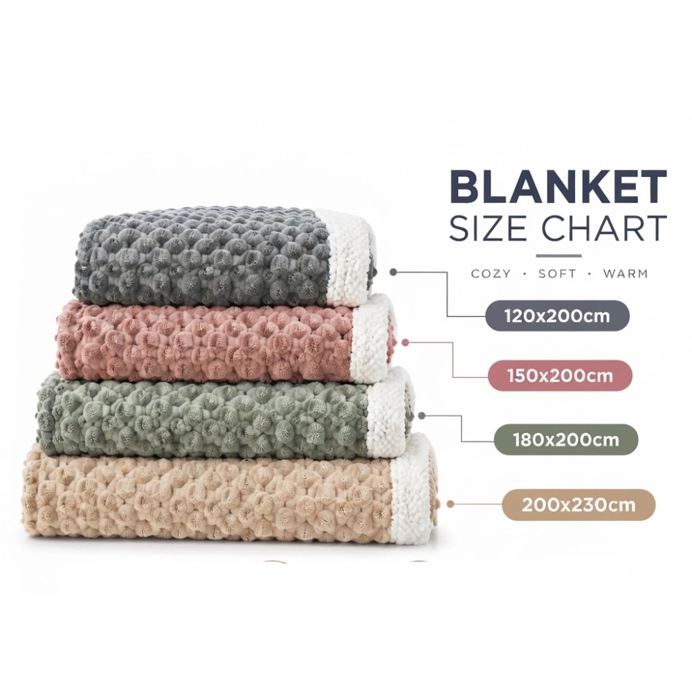 Flauschiges Sherpa-Plaid 120x200 bis 200x230 cm – Weiche Tagesdecke für Sofa und Schlafzimmer