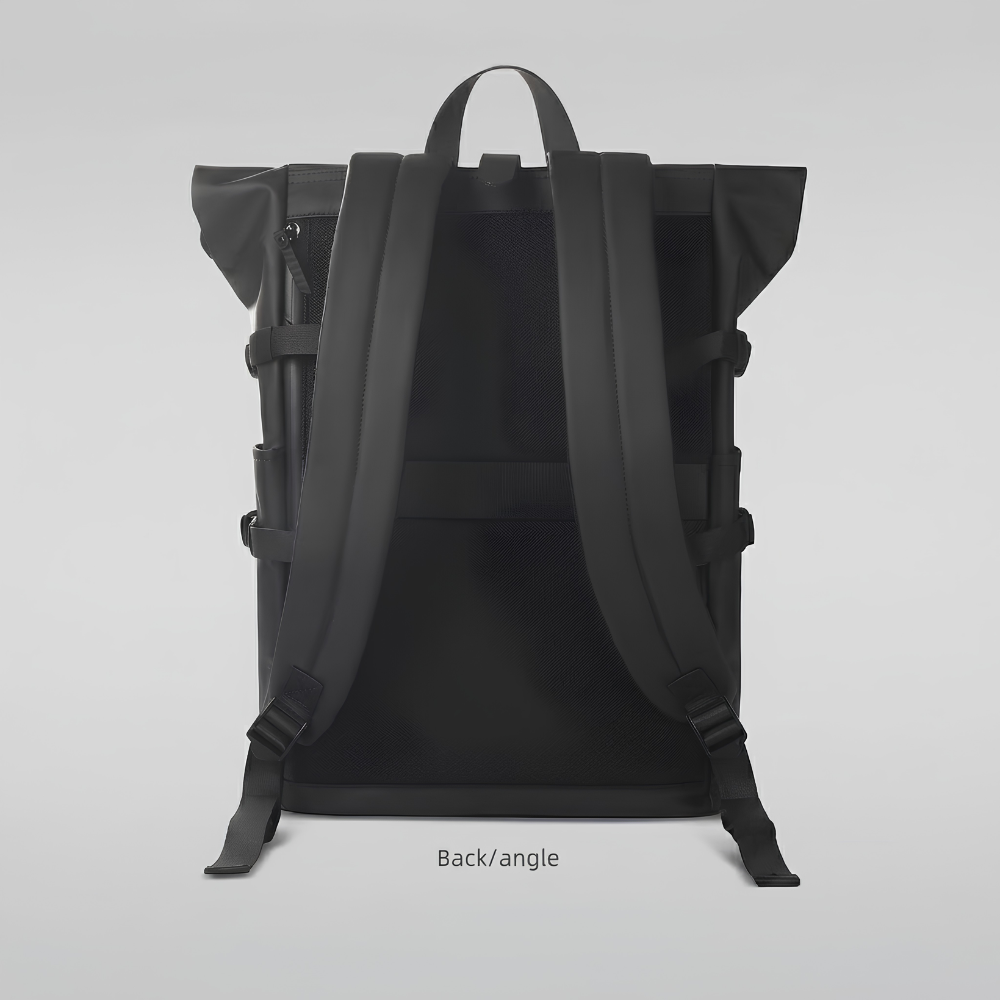 Wasserdichter Roll-Top Reiserucksack für Herren - Großer 15,6” Laptop Rucksack mit USB-Anschluß