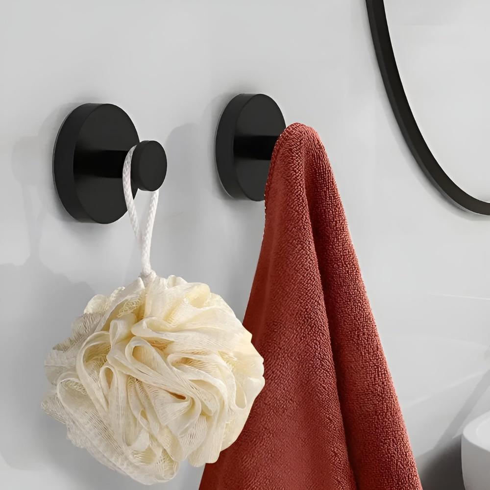 Duschhaken Selbstklebend – Edelstahl Wandhaken ohne Bohren für Bad, Handtuch & Dusche