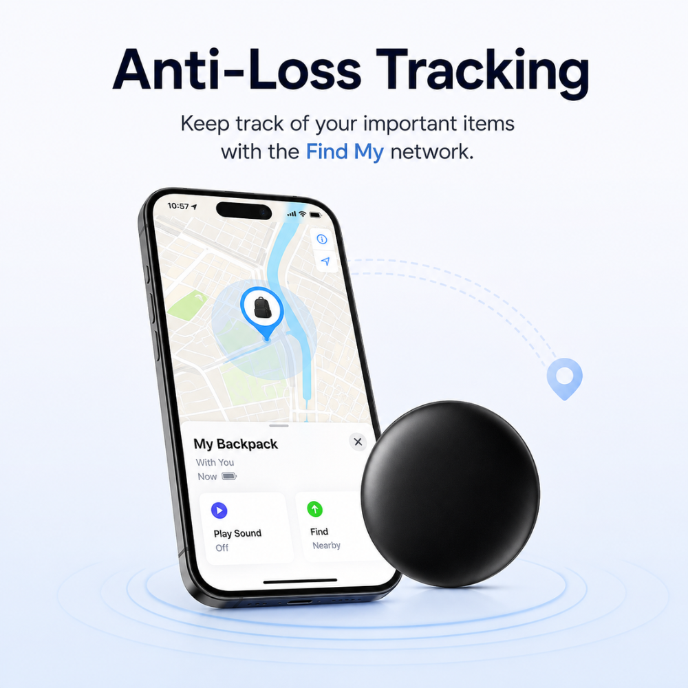 Smart Tag für Apple Find My – Magnetischer Tracker mit Silikonhülle für Auto, Fahrrad, Schlüssel & Gepäck