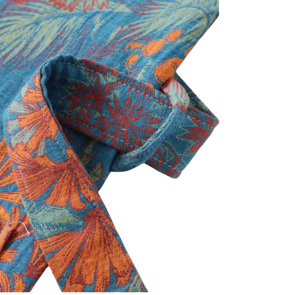 Baumwoll-Gaze Kimono Bademantel - Leichter Morgenmantel & Loungewear für Damen & Herren