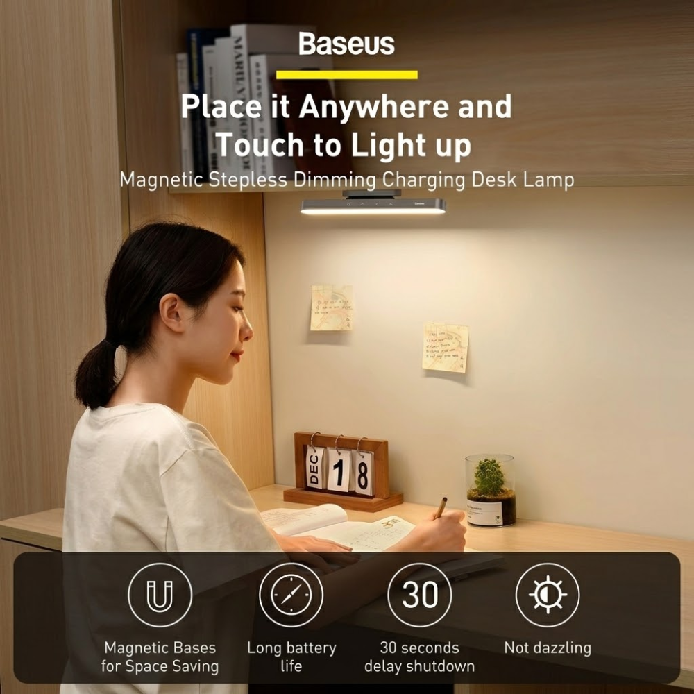 Olin Kabellose LED-Lampe | Magnetisch, Aluminium, Wiederaufladbar