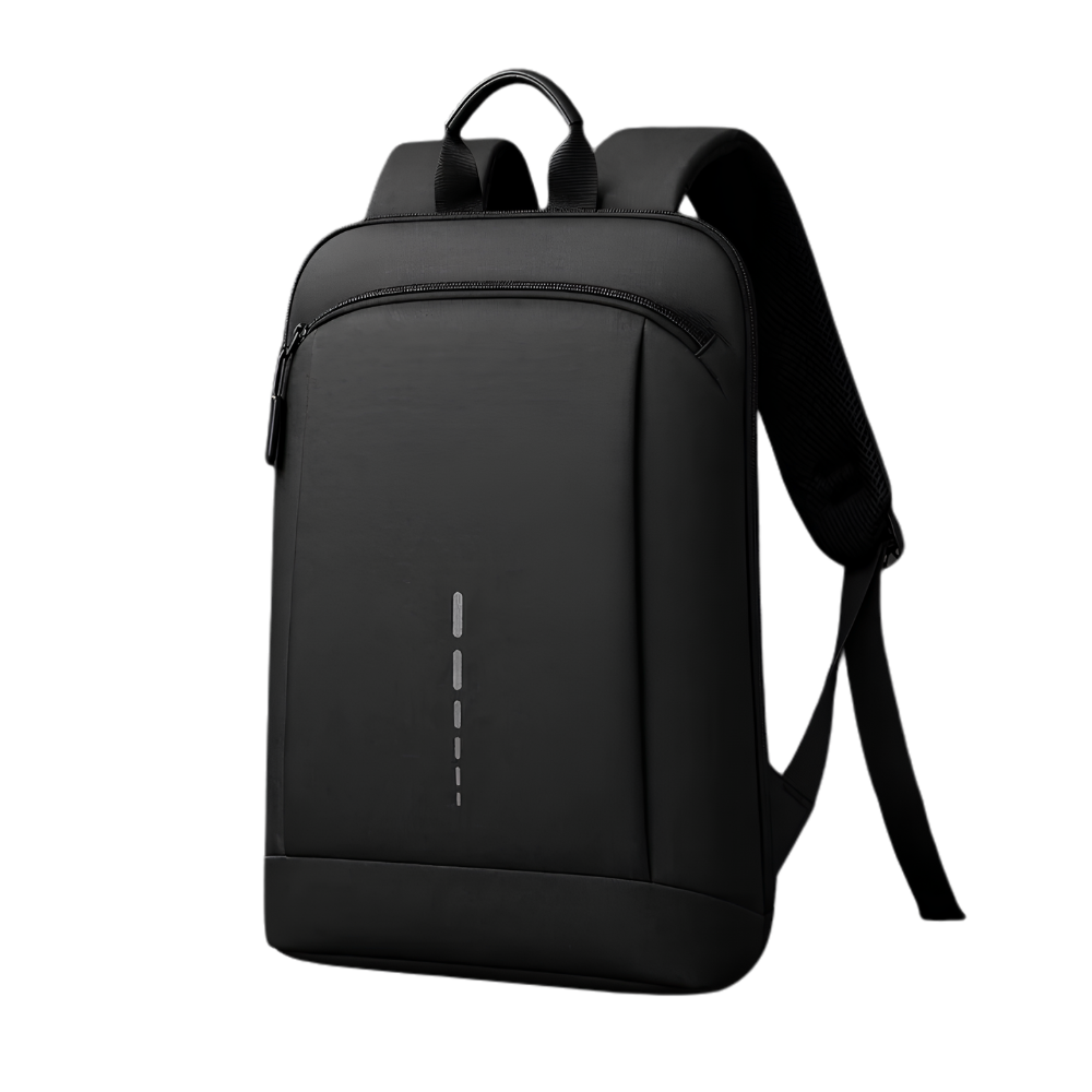 Schlanker Business-Laptoprucksack 42 × 29 × 8 cm – Wasserabweisender PVC-Rucksack mit mehreren Fächern
