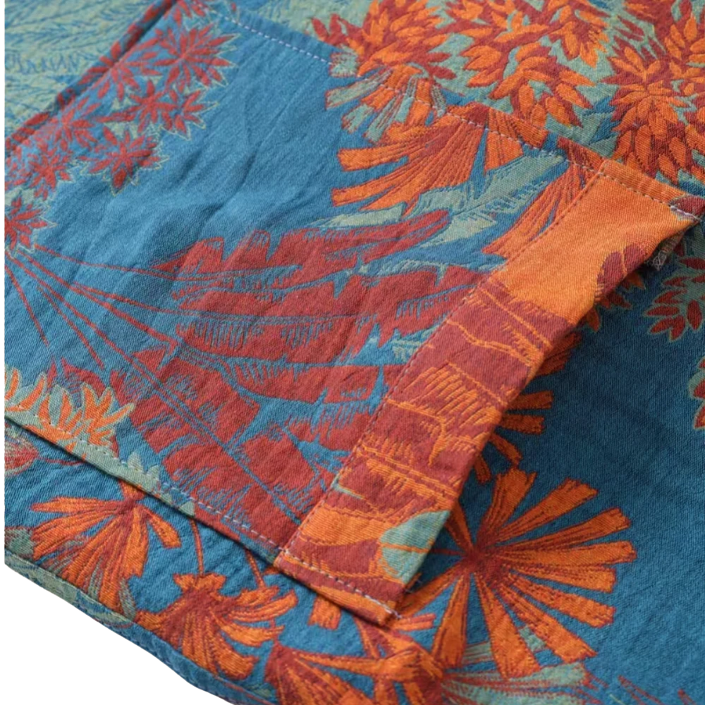 Baumwoll-Gaze Kimono Bademantel - Leichter Morgenmantel & Loungewear für Damen & Herren