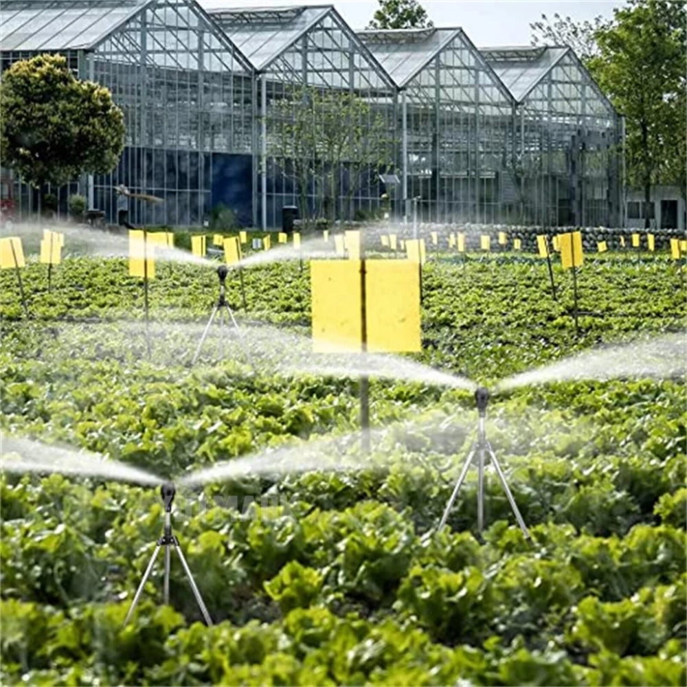 360° Gartensprinkler mit Stativ – Rotierender Rasensprenger mit teleskopischem Dreibein für Garten, Rasen & Bewässerung