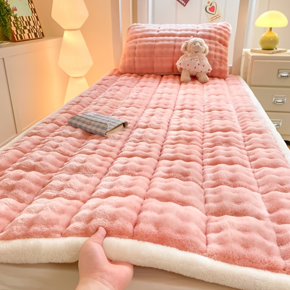 Velours-Matratzenauflage 90x200 bis 200x220 cm – Wärmende Matratzenauflage für den Winter