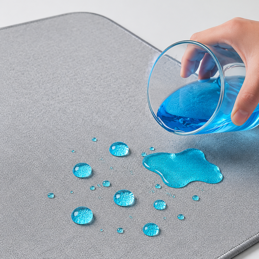 Schreibtischunterlage & XXL Mauspad aus Gummi – Wasserabweisende rutschfeste Matte mit genähter Kante für Büro, Homeoffice & Gaming