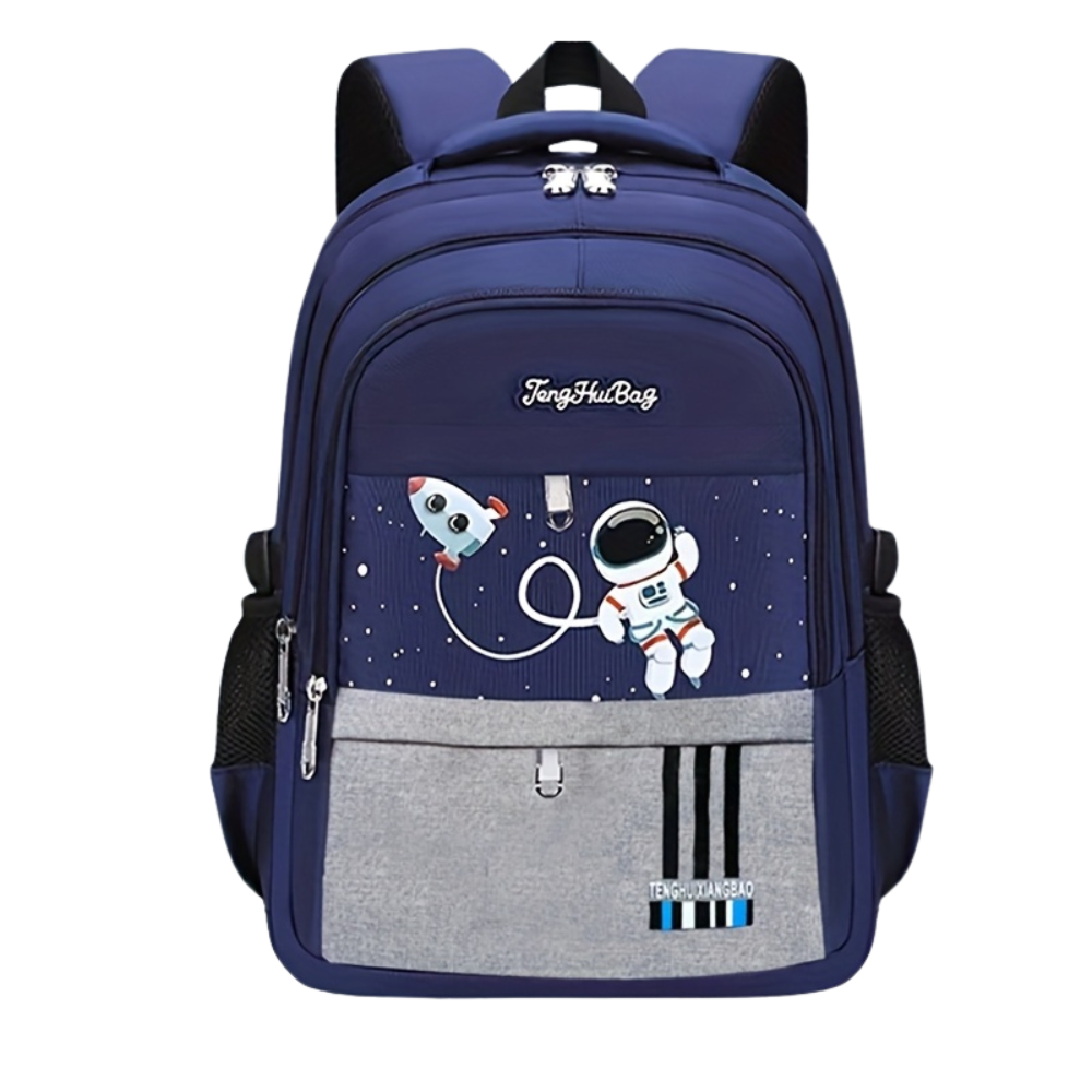 Astronauten-Schulrucksack für Grundschüler – Wasserabweisender Rucksack mit ergonomischem Rücken & viel Stauraum