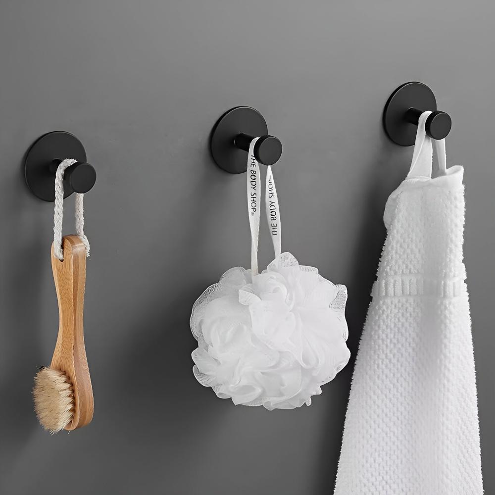 Duschhaken Selbstklebend – Edelstahl Wandhaken ohne Bohren für Bad, Handtuch & Dusche