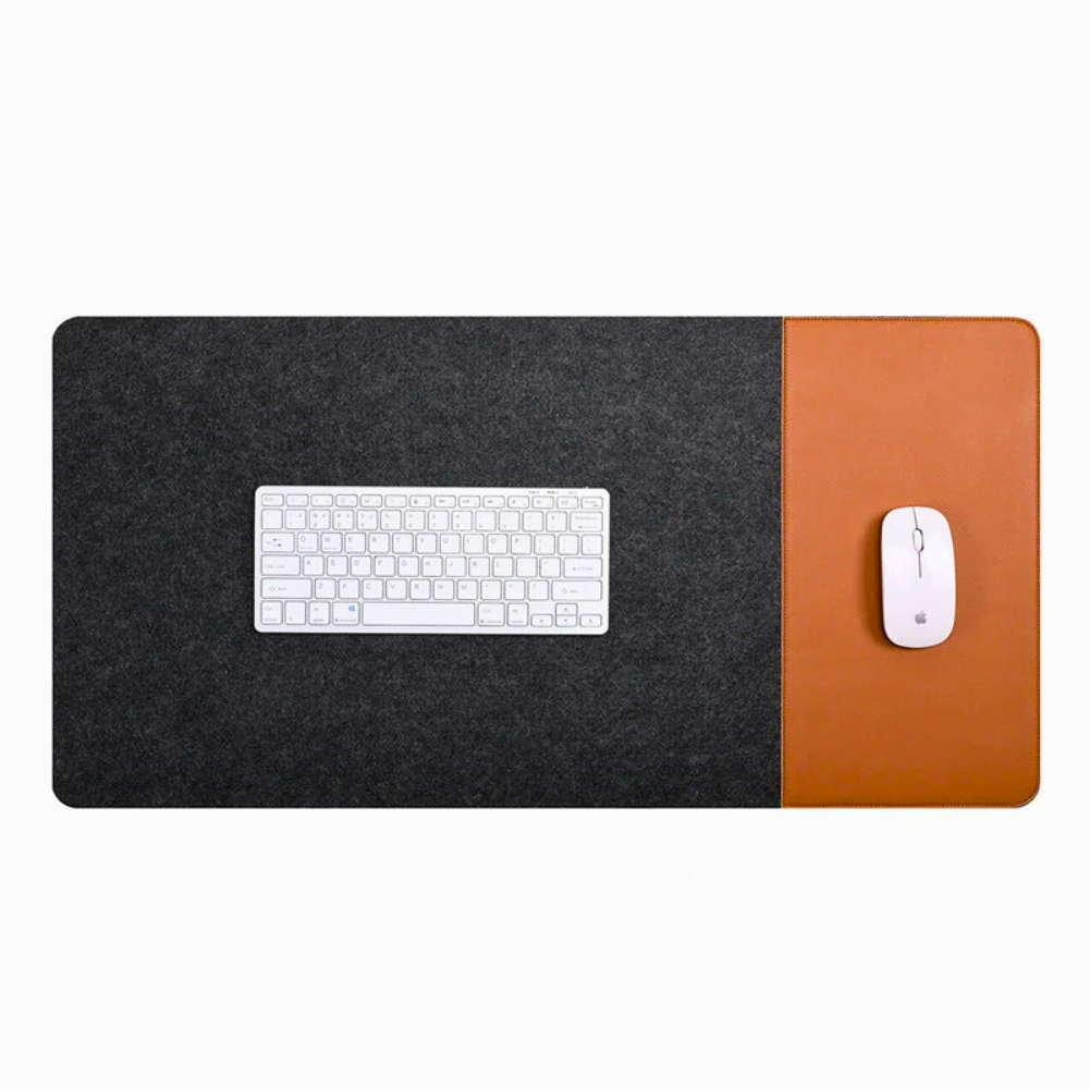 XXL Schreibtischunterlage Mauspad 100x50 cm PU-Leder – Multifunktionale Matte für Büro, Homeoffice & Gaming