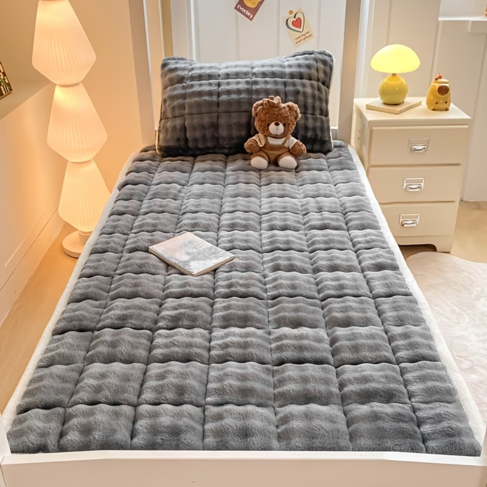 Velours-Matratzenauflage 90x200 bis 200x220 cm – Wärmende Matratzenauflage für den Winter