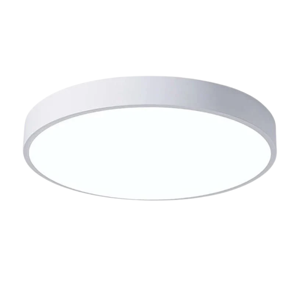 Flache Runde LED Deckenleuchte für Wohnzimmer & Schlafzimmer - Moderne Aufbauleuchte mit Modernem Design