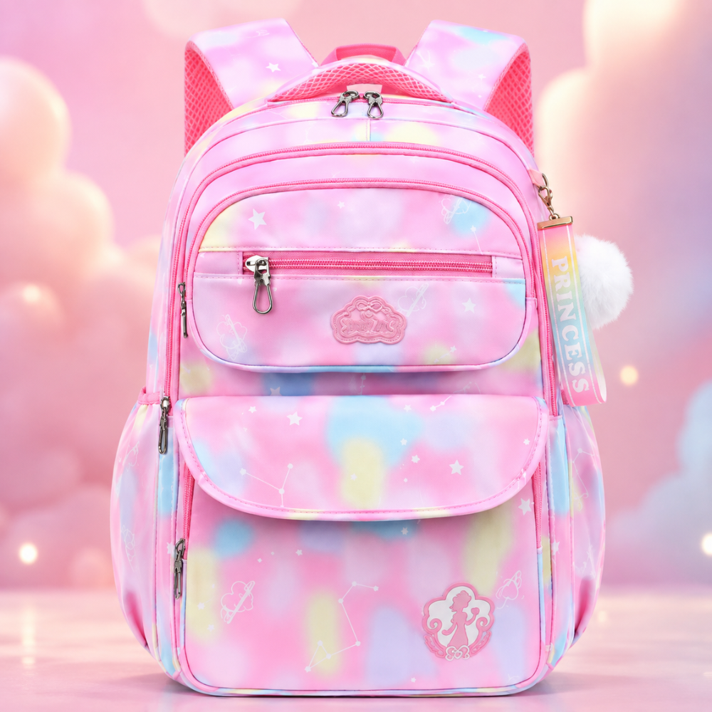 Kawaii Kinder-Schulrucksack für Mädchen – Leichter wasserabweisender Rucksack mit mehreren Fächern für Schule & Alltag