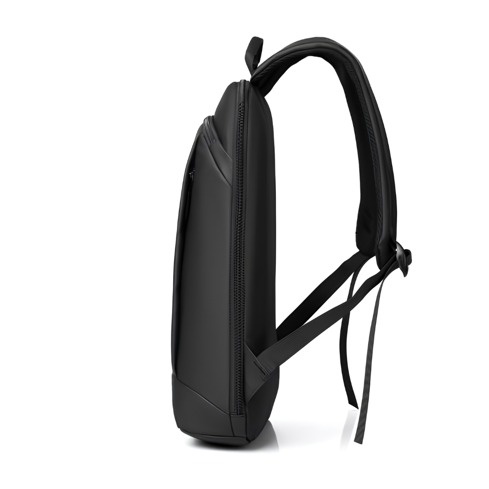 Schlanker Business-Laptoprucksack 42 × 29 × 8 cm – Wasserabweisender PVC-Rucksack mit mehreren Fächern