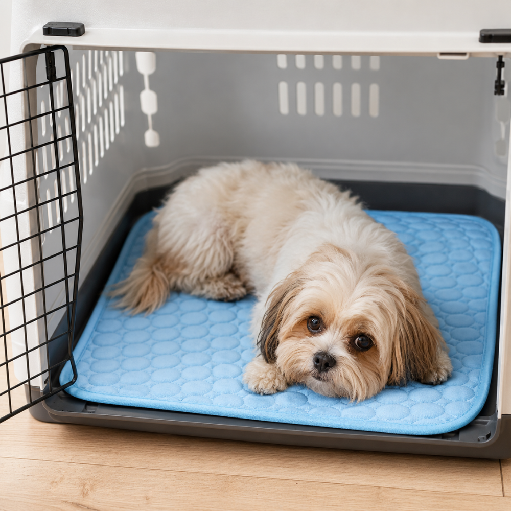 Kühlmatte für Hunde und Katzen aus Polyesterfaser Sommer Haustiermatte für Sofa Bett Auto und Boden